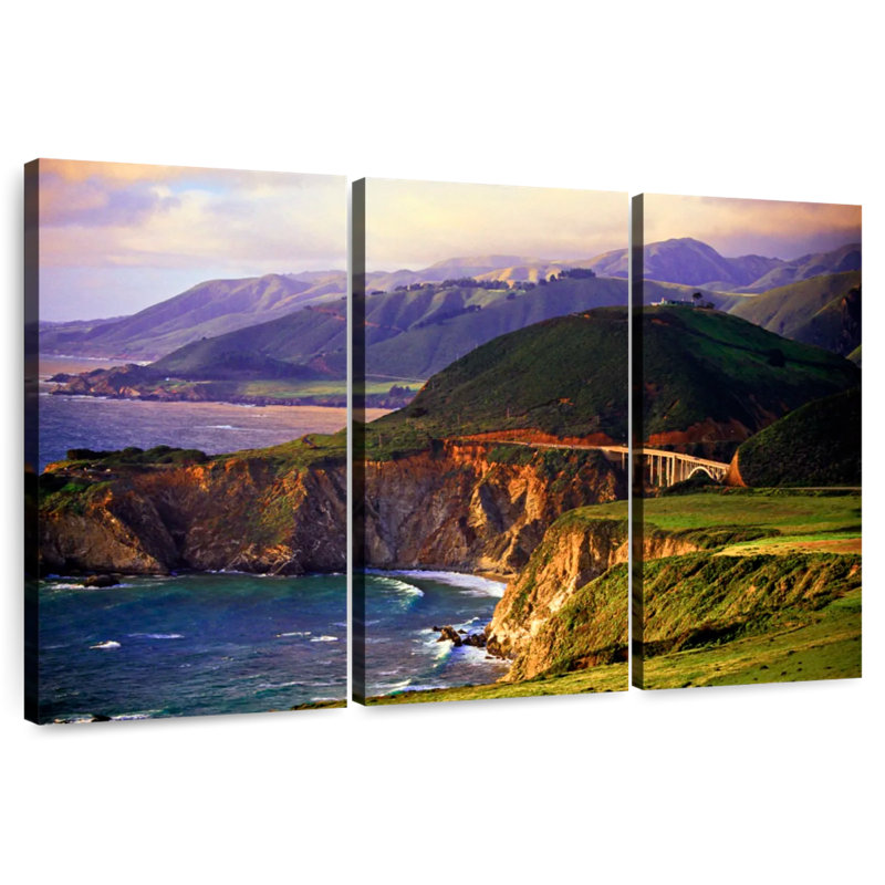 Gillard Falaises de Big Sur, H 36 po x l 57 po