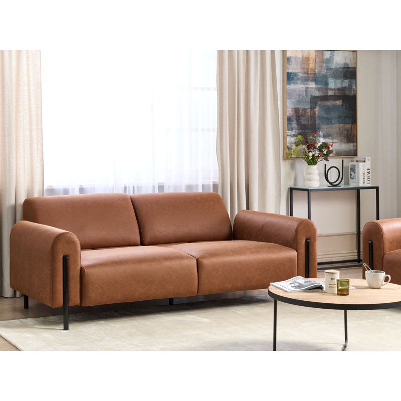 Sareh 3 Seater Sofa, Brown