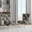Chaise d'appoint rembourrée en velours Exotic