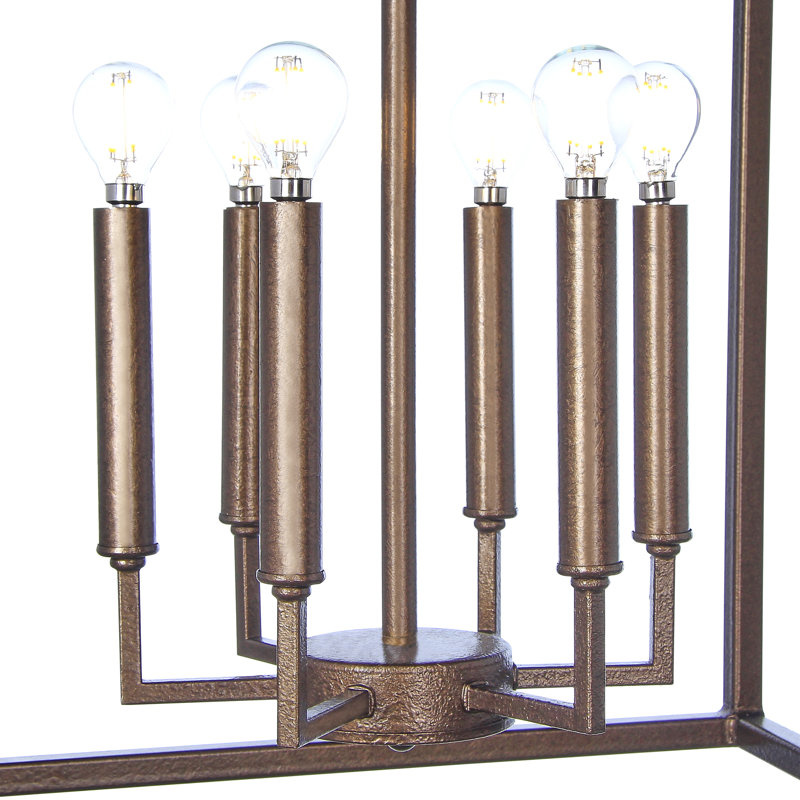 Madison 6 - Light Lantern Geometric Chandelier