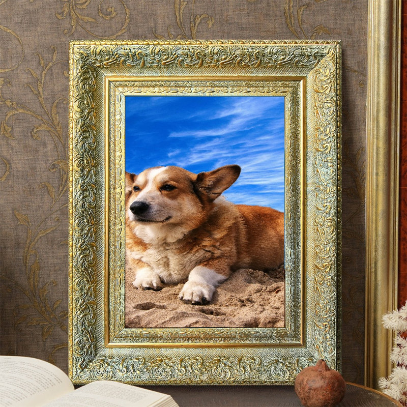 11" x 14" Antique Gold 1PC Portrait Picture Frame for Everyday Photo Display, 11" W x 14" H, Antique Gold, 1