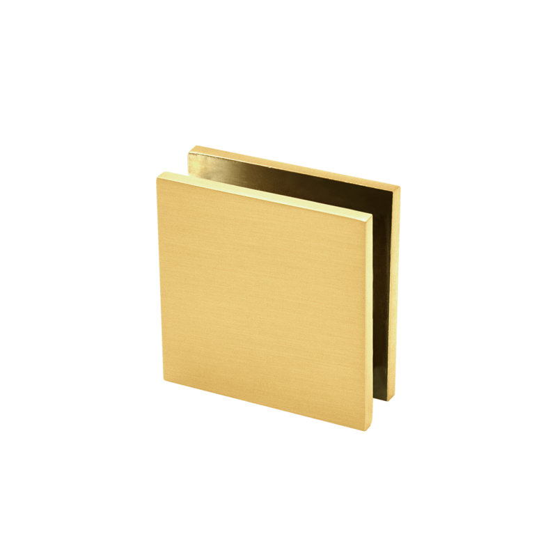FHC CSU4SB HD Square Wall Mount Clamp - Satin Brass