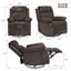 Chaise berçante compacte pivotante avec inclinable multi-positions