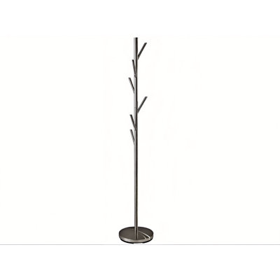 Nauvoo 67" Brushed Steel Coat Tree Rack