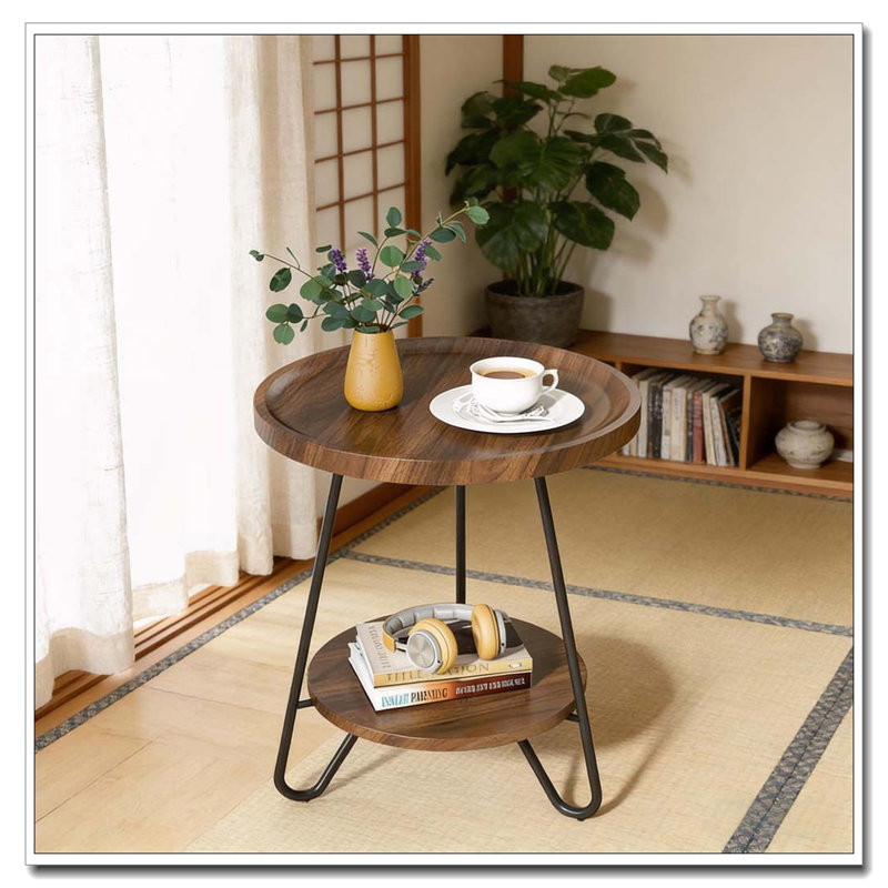 Table basse, table de canapé ronde