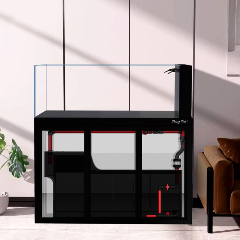 Industrial-Style Frameless Ultra-White Glass Aquarium Tank