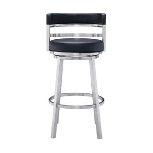 https://assets.wfcdn.com/im/31737851/resize-h300-w300%5Ecompr-r85/1236/123618689/Deherrera+Modern+Swivel+Counter+or+Bar+Stool+with+Open+Low+Back+and+Footrest+in+Metal+and+Faux+Leather.jpg