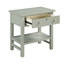 Table de chevet avec tiroir et tablette ouverte-693896570