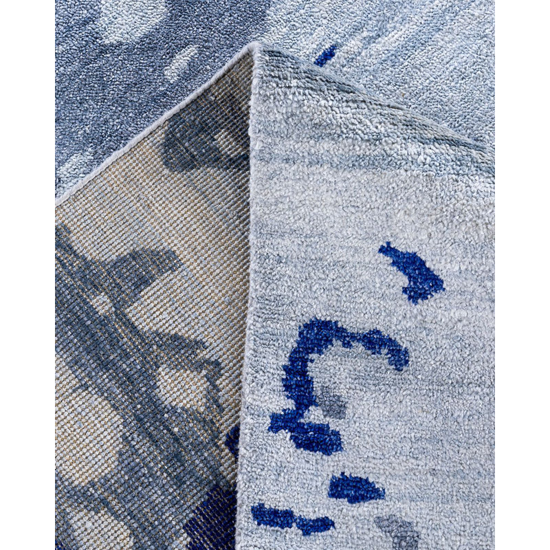 Overdyed One-of-a-Kind 9'2" x 12' Hand Knotted Area Rug