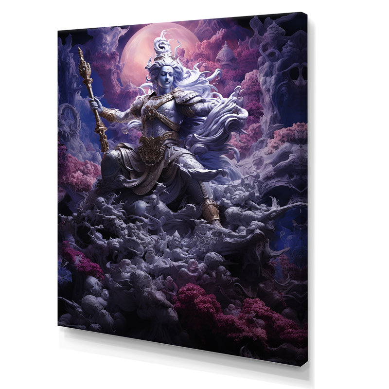 «Hinduism Mahabharatas Majestic Magenta», reproduction d'art sur toile, Toile tendue, H 20 po x l 12 po x P 1 po