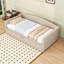 Lit de jour simple rembourré avec lit gigogne escamotable-1456657004