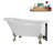 58" Streamlin Clawfoot Tub,Tray,Drain, Clawfeet-101628927-102219862