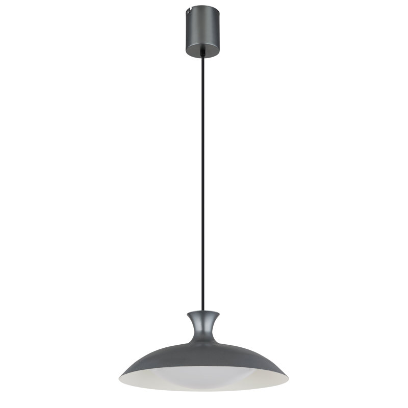 1 - Light LED Geometric Pendant, Nickel Matt