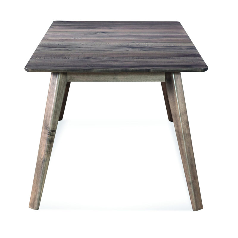 Table de salle à manger extensible en érable massif Leclair, H 29 po x l 36 po x P 48 po - L 66 po, Ombre