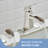 Single Hole Single-Handle Low-Arc Bathroom Faucet In Brushed Nickel With Drain Assembly-116142427