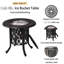 Table basse ronde en aluminium avec seau à glace amovible Tralaina, petite table
