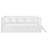 Wood Twin Size Platform Bed with Guardrail and Trundle for Kids – Solid Pine Daybed, Space-Saving, No Box Spring Required, White-1885849728