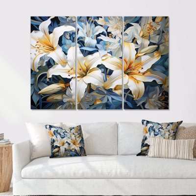 Pure Lily Beauty Whispers - ensemble d'art mural lys