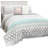 Uriel Navy Microfiber Reversible Quilt Set-125273153