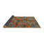 Tapis géométrique olive / orange / rouge Daddario-810576862