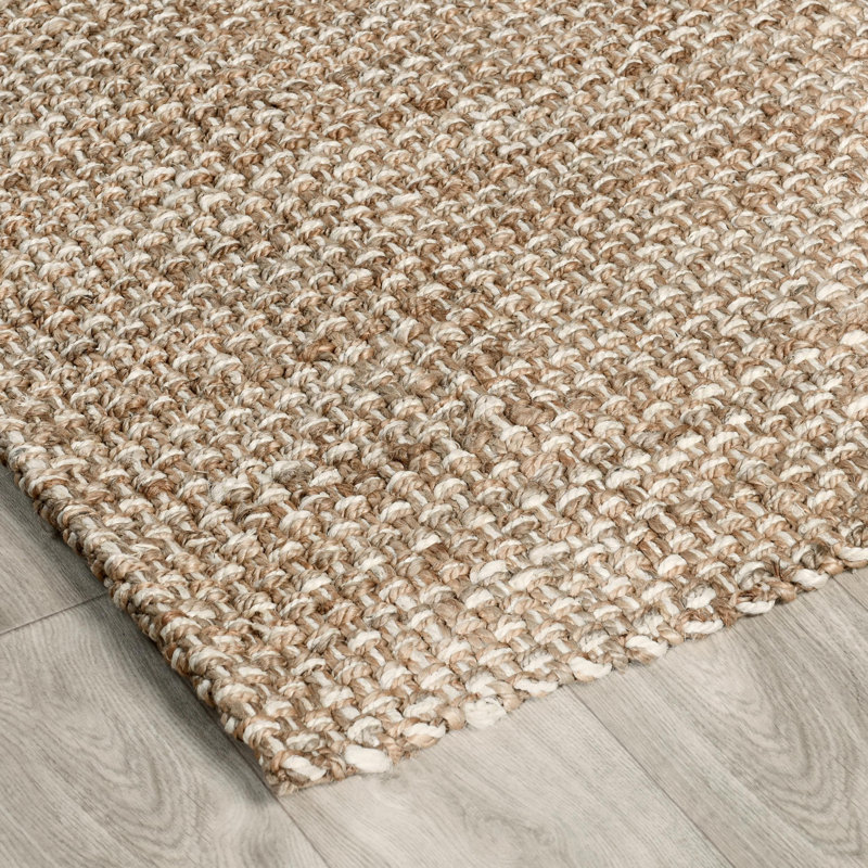Tapis tissé à la main Panama Jute, Rectangle 8 pi x 10 pi