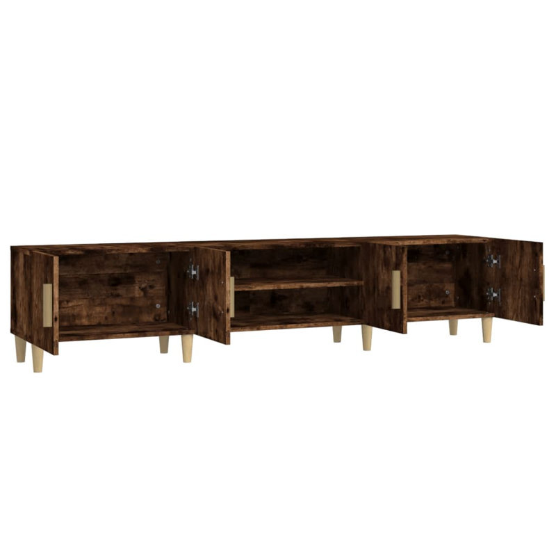 Kyeisha TV Cabinet 180x31.5x40 cm Engineered Wood, 	Smoked Oak