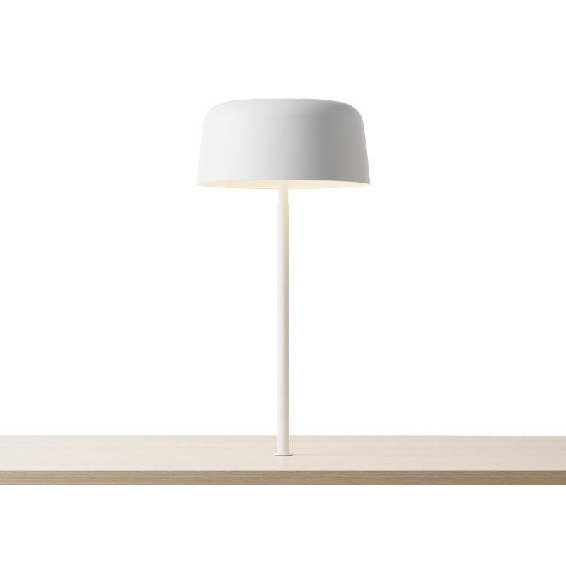 Yurei Aluminum, Plastic Desk Lamp, White, White