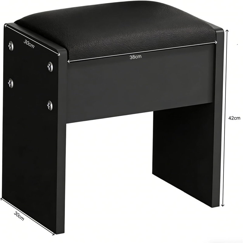 Accent Stool, Black