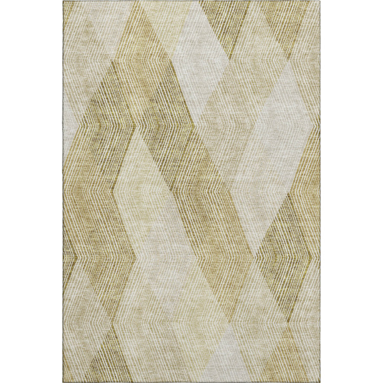 Premium Machine Washable Prisco Ivory Rug