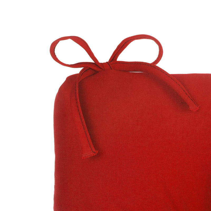 Coutney Red Barrel Studio® Indoor And Outdoor Patio Chair Cushions, 19X18 Inches, Set of 2, Red