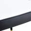 Ensemble de 4 chaises de salle à manger Modern - dossier en cuir de polyuréthane gris blanc avec pieds en métal Chaises confortables pour la cuisine, la chambre à coucher et le bureau-1066376991-1066376988