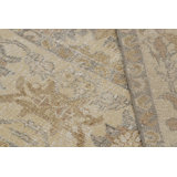 Oushak Handmade Oushak Silk and Wool Floral Area Rug