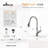Pull Down Single Handle Kitchen Faucet with Sprayer and Deck Plate-215106646