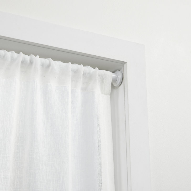 Dawnview Exclusive Home Tension Rod, Adjustable, White, 24" - 40"