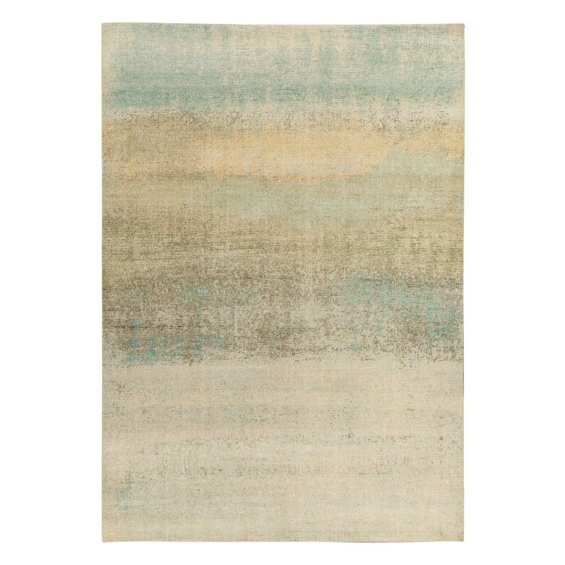 Distressed Homage Hand Knotted Wool Abstract Area Rug, Rectangle 12' x 15'