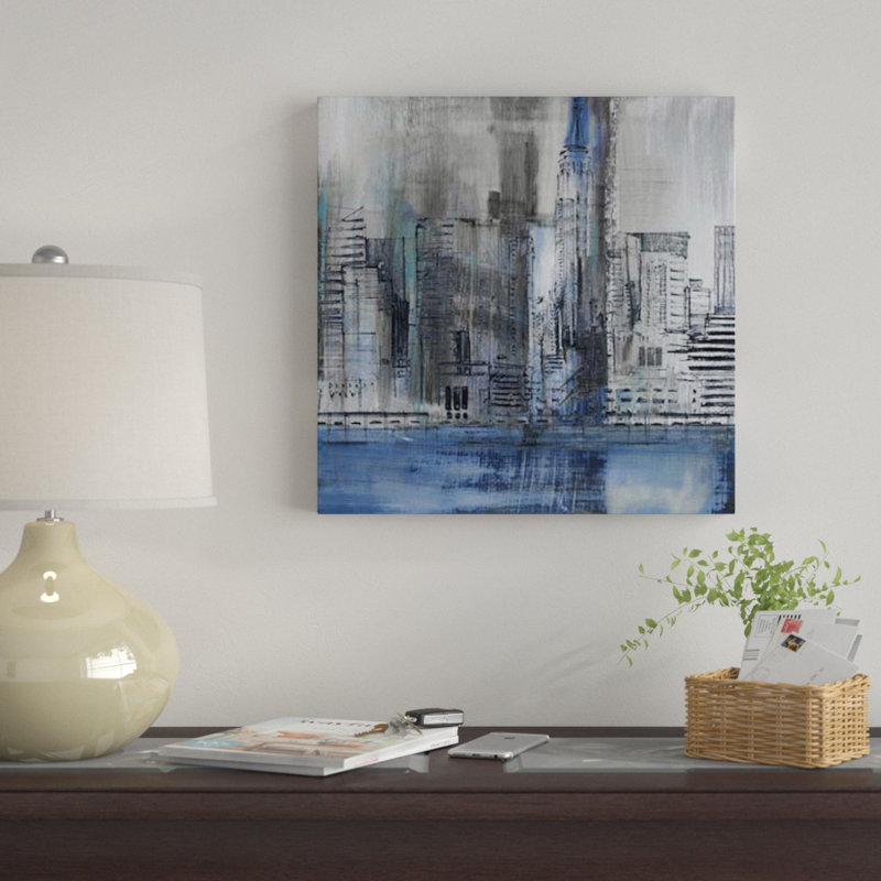 «Empire State», impression sur toile, H 12 po x l 12 po x P 1,5 po, Pas de tapis, Toile tendue