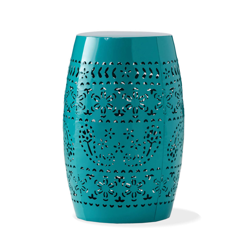 Patio Table, Side Table, Teal