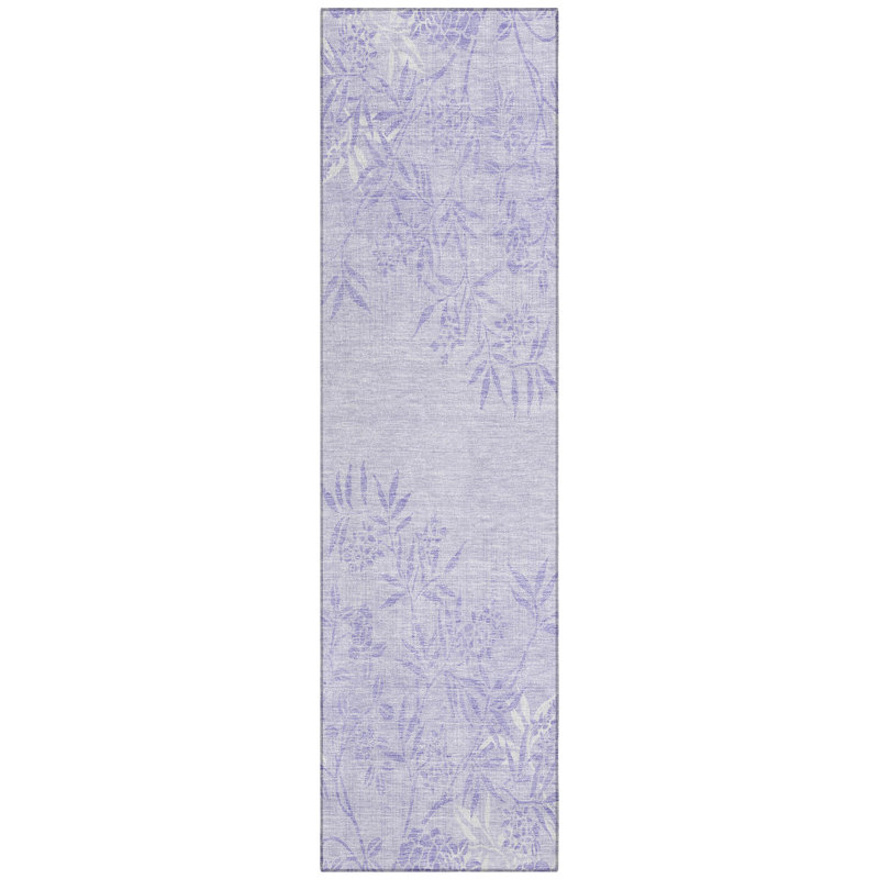 Azani Washable Floral Indoor / Outdoor Rug, Runner 2'3" x 7'6"