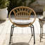 Ensemble de chaise de patio en rotin PE