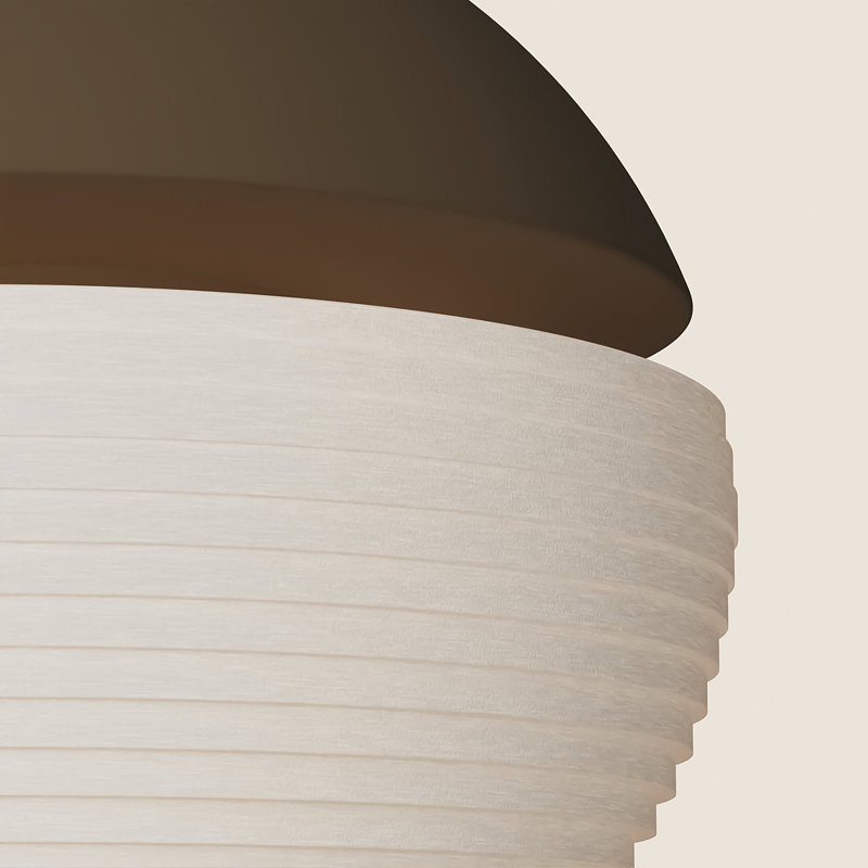 Cora Pendant Light, Walnut/Black