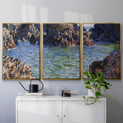 «Coming Into Port», encadré sur toile, 3 pièces