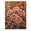 Pivoines et forêt d'automne I - Art mural en bois pivoines - sur bois de pin naturel-310437098