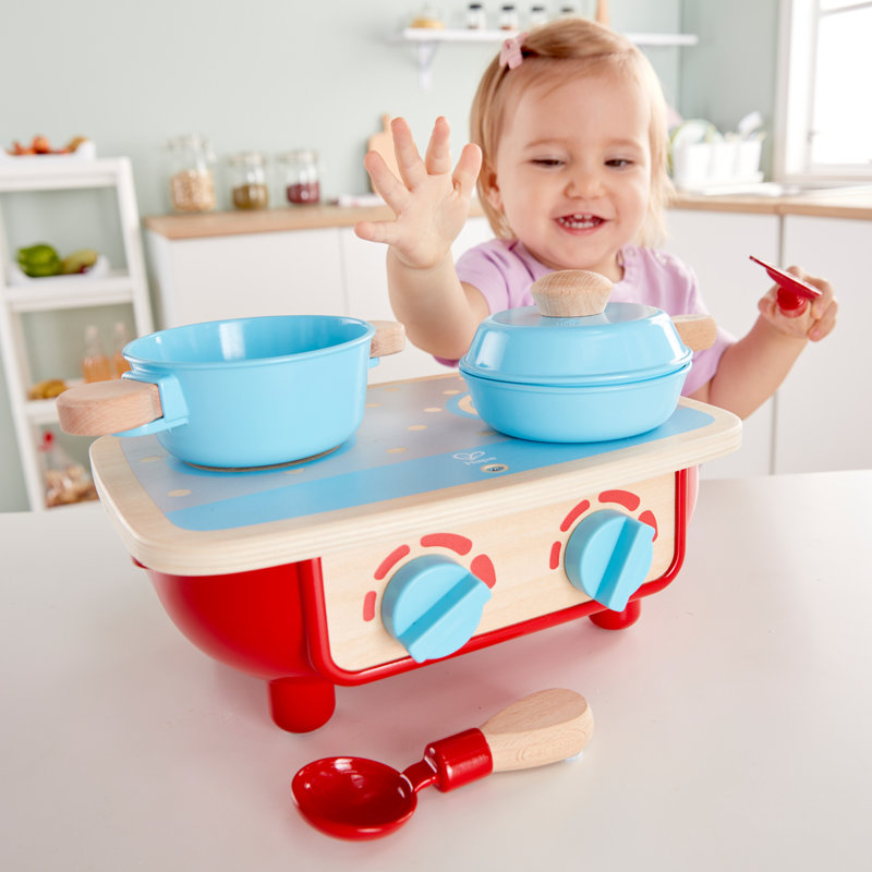 Kids Toddler Wooden Pretend Kitchen Set