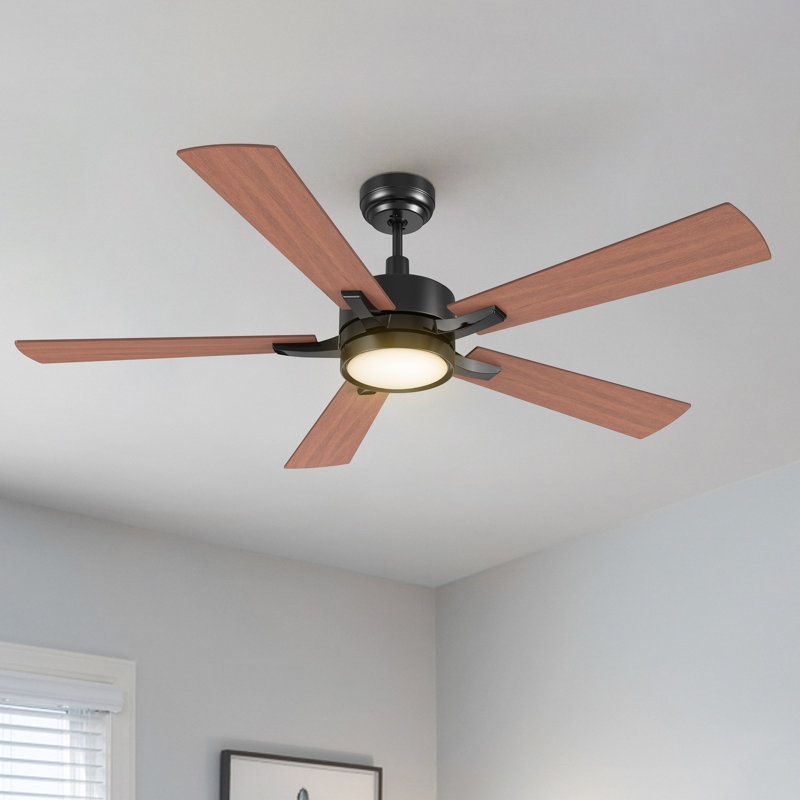 Ventilateur de plafond standard à DEL à 5 pales 56 "avec lumière 