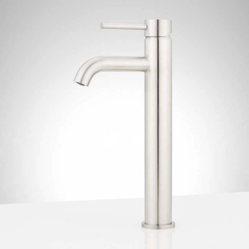 Lexia 1.2 GPM Vessel Single Hole Bathroom Faucet, Brushed Nickel
