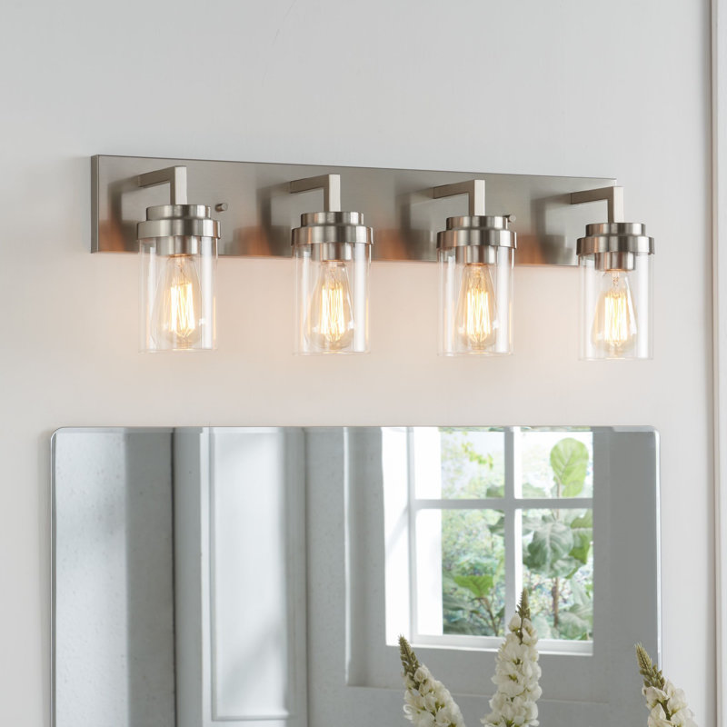 Éclairage pour meuble-lavabo Imko, Argent argent, 4 lumières