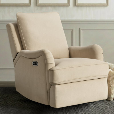 Maxi-cosi Lindon Swivel Glider & Power Recliner In Linen