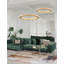 1 - Light Antique Gold LED Crystal Pendant-1853893097
