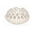 Ceramic Planter Lattice Design Fauna-Inspired Home And Garden Decor - 7" White