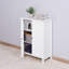 Armoire de rangement en bois blanc avec tablette réglable pour un usage domestique polyvalent et un assemblage facile